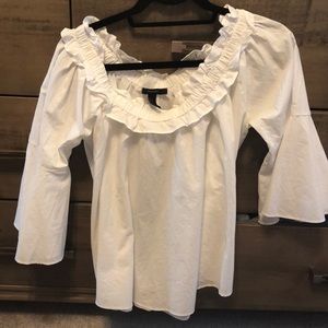 White off the shoulder top